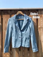Nieuw Elvira jersey blazer jasje Denim blauw maat L, Blauw, Maat 42/44 (L), Nieuw, Ophalen of Verzenden
