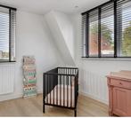 Babykamer Bedje Zwart & vintage commode Oud Roze, Ophalen, Gebruikt, Lattenbodem, Minder dan 140 cm