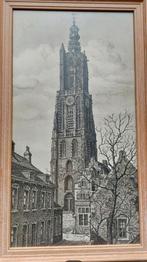 Ets ...OLV kerk Amersfoort ....Ingelijst, Ophalen of Verzenden