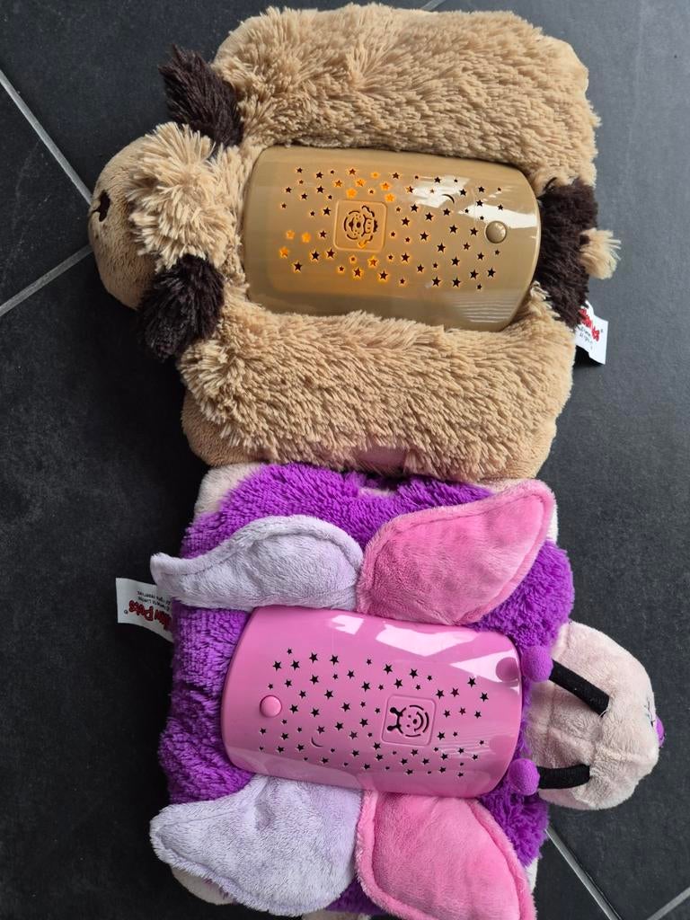2 Pillow Pets - Knuffel met Nachtlampje, Ophalen of Verzenden, Zo goed als nieuw, Overige typen, Met licht