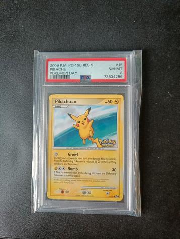 Pikachu pokemon day 15/17 POP series 9 - PSA 8 - Pokemon 