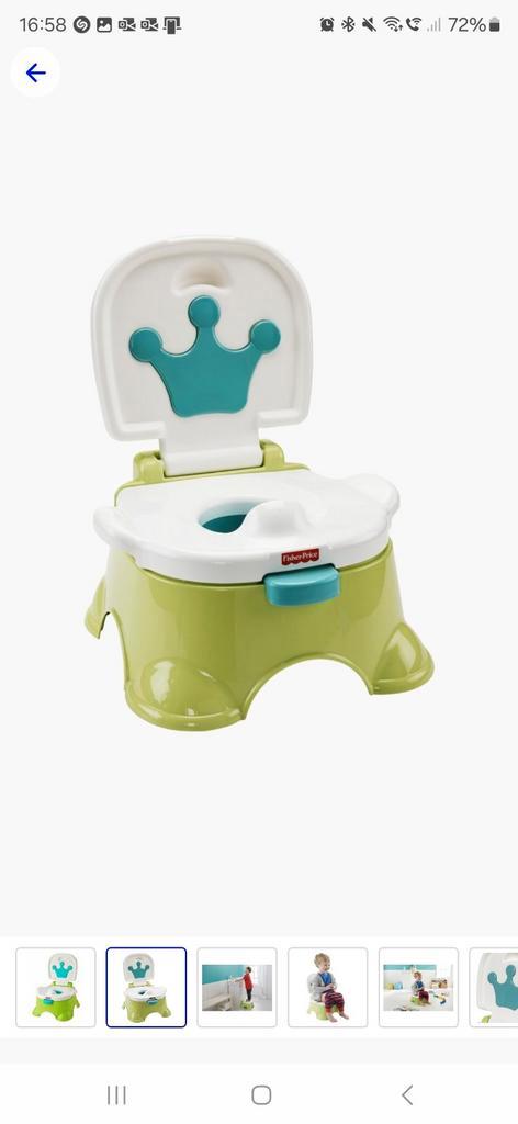 Fisher-Price Koninklijk Plaspotje / krukje - Groen, Kinderen en Baby's, Badjes en Verzorging, Zo goed als nieuw, Overige typen