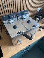 Professionele dubbel frietuurpan, Witgoed en Apparatuur, Frituurpannen, 4 liter of meer, Ophalen of Verzenden, Zo goed als nieuw