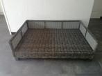 Grote grijze polyrattan hondenmand met kussen, Dieren en Toebehoren, Ophalen, Gebruikt, Overige