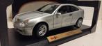 Mercedes Benz C Sportcoupe zilver Maisto metal 1:18 KRD, Hobby en Vrije tijd, Modelauto's | 1:18, Ophalen of Verzenden, Zo goed als nieuw