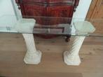 SIDE TABLE, Huis en Inrichting, Ophalen, Gebruikt, 100 tot 150 cm, Glas