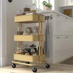 Gele roltafel ikea raskog, Ophalen, Zo goed als nieuw, Rechthoekig, Minder dan 55 cm