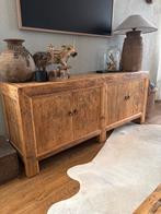 Tv Meubel Elmwood Oud Hout, Huis en Inrichting, Kasten | Televisiemeubels, Ophalen, Gebruikt, 100 tot 150 cm, 25 tot 50 cm