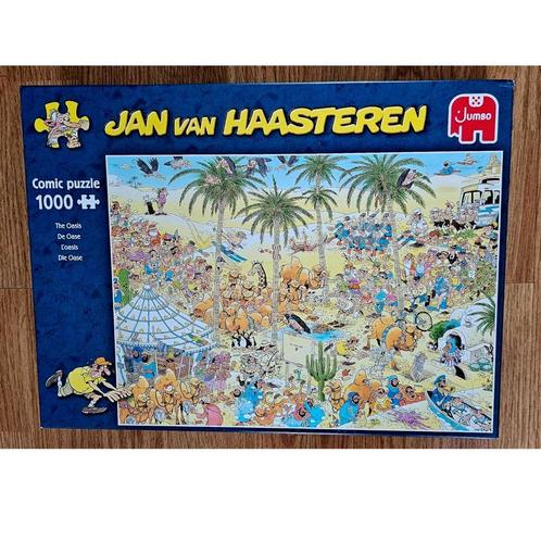 Jan van Haasteren - De Oase - (1000 stuks), Hobby en Vrije tijd, Denksport en Puzzels, Zo goed als nieuw, Legpuzzel, 500 t/m 1500 stukjes