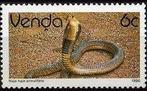VENDA 9 - Dieren: reptielen (Egyptische cobra), Ophalen of Verzenden, Postfris, Dier of Natuur