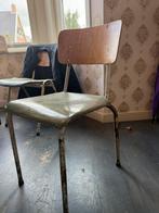16 Vintage School stoelen / bruin cafe antiek, Ophalen of Verzenden, Zo goed als nieuw, Bruin, Vijf, Zes of meer stoelen