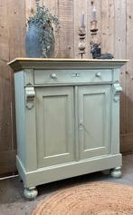 Grenen meidenkastje/ voorraadkast sali groen / 99h 91.5b 37d, Zo goed als nieuw, Minder dan 100 cm, 25 tot 50 cm, 50 tot 100 cm