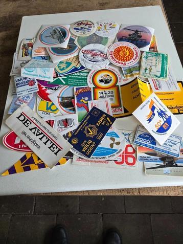 stikkers, jaren 1970 tot 2000, +200 stuks beschikbaar voor biedingen
