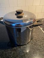 Soeppan stamppotpan grote kookpan 8 liter, Huis en Inrichting, Keuken | Potten en Pannen, Kookpan of Snelkookpan, Gebruikt, Keramische plaat