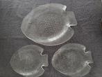 Vintage glazen vis vissen serveer schalen, Antiek en Kunst, Ophalen