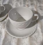 Ecrukleurige kop en schotel (2 x) van Ralph Lauren, Huis en Inrichting, Keuken | Servies, Verzenden, Nieuw, Overige stijlen, Kop(pen) en/of Schotel(s)