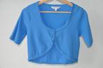 Sandwich vestje/ bolero kort model maat M helder lichtblauw, Maat 38/40 (M), Blauw, Nieuw, Ophalen of Verzenden