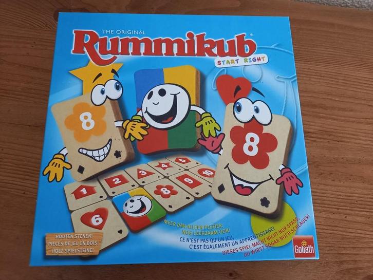 Rummikub Start Right (z.g.a.n.), Hobby en Vrije tijd, Gezelschapsspellen | Bordspellen, Zo goed als nieuw, Drie of vier spelers
