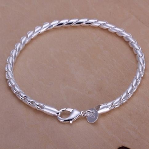 925 sterling zilveren touw armband, Ophalen of Verzenden, Nieuw, Zilver, Zilver