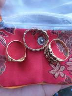 3x goude ringen 21k en 18k~20g, Sieraden, Tassen en Uiterlijk, Ophalen, 19 tot 20, Dame of Heer, Goud
