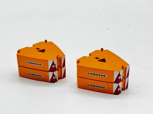 WSI 4 stuks 10 ton ballast platen LADING LIEBHERR, Hobby en Vrije tijd, Modelauto's | 1:50, Nieuw, Hijskraan, Tractor of Landbouw