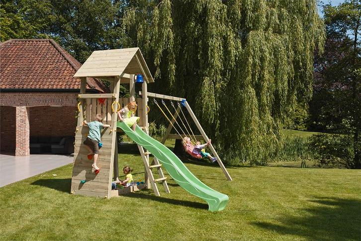 Speeltoestel Speelhuis Glijbaan Schommel MONTAGE MOGELIJK!, Kinderen en Baby's, Speelgoed | Buiten | Speeltoestellen, Nieuw, Glijbaan