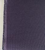 Torri Lani meubelstof ribstructuur; paars+zwart; 2x restant, Wol, 120 cm of meer, Paars, Ophalen of Verzenden