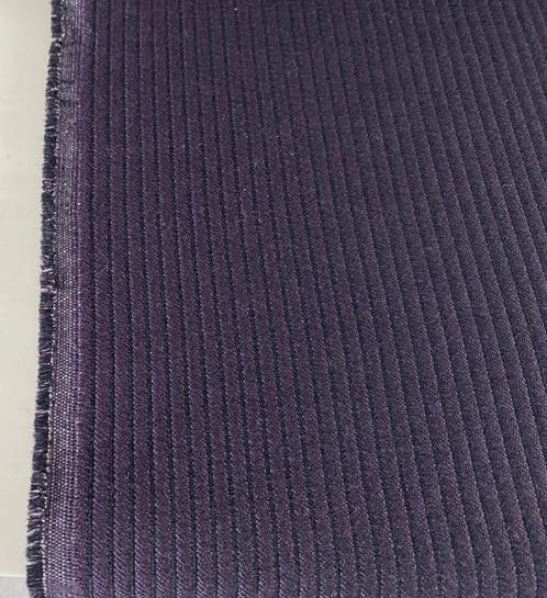 Torri Lani meubelstof ribstructuur; paars+zwart; 2x restant, Hobby en Vrije tijd, Stoffen en Lappen, Nieuw, Wol, 120 cm of meer