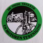 Oude sticker.  De Oude Trekker en Motoren vereniging., Ophalen of Verzenden, Zo goed als nieuw