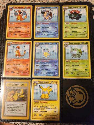 Pokemon Covid Kaarten CUSTOM beschikbaar voor biedingen