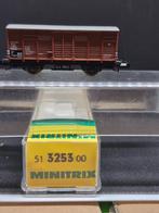 Minitrix 3253 - gedekte goederenwagen G10 (15162), Hobby en Vrije tijd, Modeltreinen | N-Spoor, Gelijkstroom, Trix, Wagon, Ophalen of Verzenden