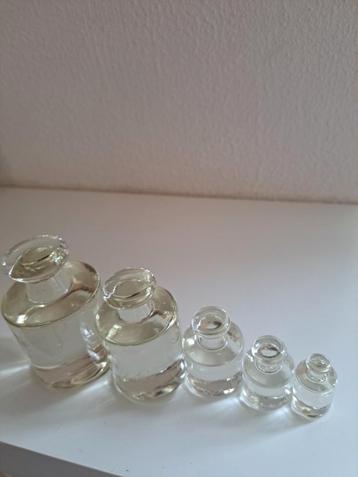 Decoratieve Glazen Gewichtjes - Set van 5 beschikbaar voor biedingen