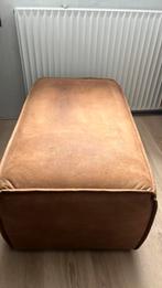 Poef cognac, Ophalen, Minder dan 50 cm, Gebruikt, Leer