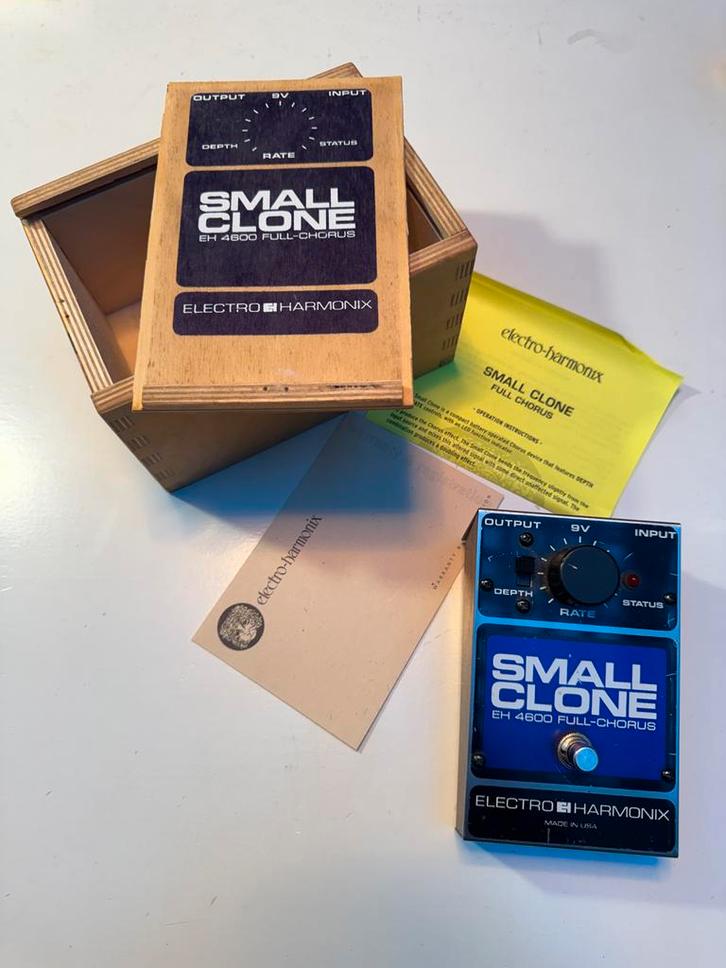 Electro Harmonix Small Clone EH 4600 - Vintage Wooden Box, Muziek en Instrumenten, Effecten, Gebruikt, Chorus, Ophalen of Verzenden