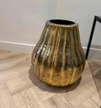 Gouden vaas / plantenpot, Ophalen of Verzenden, Zo goed als nieuw, Overige kleuren, Minder dan 50 cm