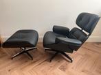 Lounge chair zwart ash wood replica, Ophalen of Verzenden, Nieuw, 50 tot 75 cm