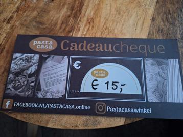 pasta casa bon twv 15 euro Haarlem beschikbaar voor biedingen