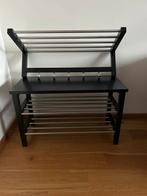 Zwarte kapstok met schoenenrek, Huis en Inrichting, Ophalen of Verzenden, Zo goed als nieuw
