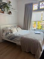 Ikea frame + lattenbodem 140x200 cm, Huis en Inrichting, Wit, Tweepersoons, Zo goed als nieuw, 200 cm