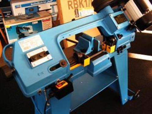 Metaal-bandzaag 230 V 550 W met onderstel en automatische af, Doe-het-zelf en Verbouw, Gereedschap | Overige machines, Nieuw, Ophalen