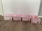 5 oud roze opbergmandjes babykamer/kinderkamer, Kinderen en Baby's, Kinderkamer | Inrichting en Decoratie, Ophalen of Verzenden