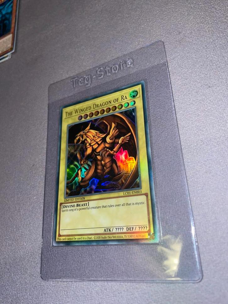 The Winged Dragon of Ra holo Limited Edition Yu-Gi-Oh, Hobby en Vrije tijd, Verzamelkaartspellen | Yu-gi-Oh!, Zo goed als nieuw