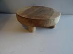 houten plantenkrukje,kruk,decoratief plantenplateau, Ophalen of Verzenden, Gebruikt, Hout