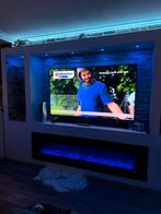 Moderne TV-wandmeubel met sfeerhaard, Ophalen, 200 cm of meer, Zo goed als nieuw, 200 cm of meer