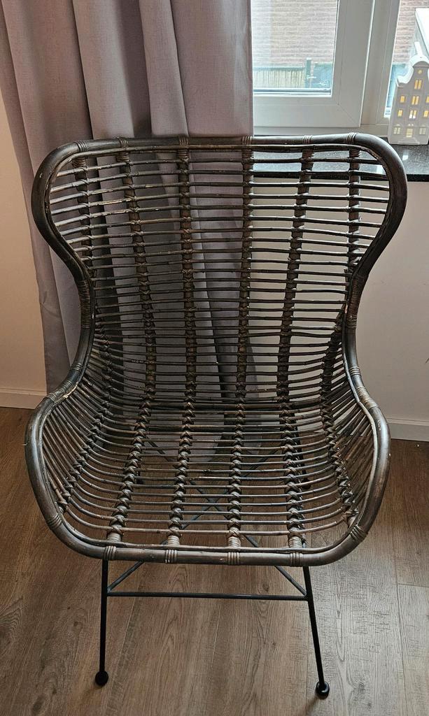 Rotan fauteuil Jasmine Leenbakker, Huis en Inrichting, Stoelen, Gebruikt, Eén, Riet of Rotan, Bruin, Ophalen