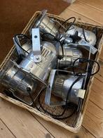 Decoratieve aluminium podium spots, Huis en Inrichting, Lampen | Spots, Metaal of Aluminium, Ophalen of Verzenden, Zo goed als nieuw