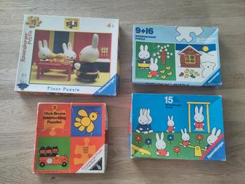 Dick Bruna 5 puzzel dozen Nijntje vloerpuzzel houten puzzel beschikbaar voor biedingen
