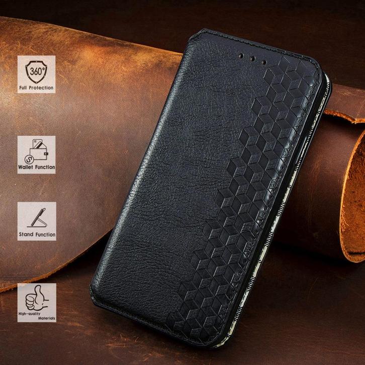 Luxe PU Lederen Wallet Case voor Asus ROG Phone 7 _ Zwart, Telecommunicatie, Mobiele telefoons | Hoesjes en Frontjes | Overige merken