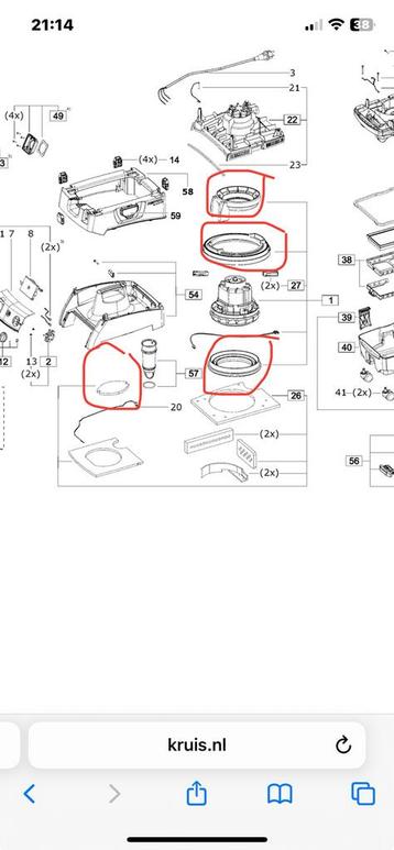 Gezocht festool CTL MIDI/ MINI motor rubberen. beschikbaar voor biedingen