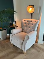 Relax fauteuil met voetensteun izgs - zand/licht beige, Huis en Inrichting, 75 tot 100 cm, Stof, Ophalen of Verzenden, 75 tot 100 cm